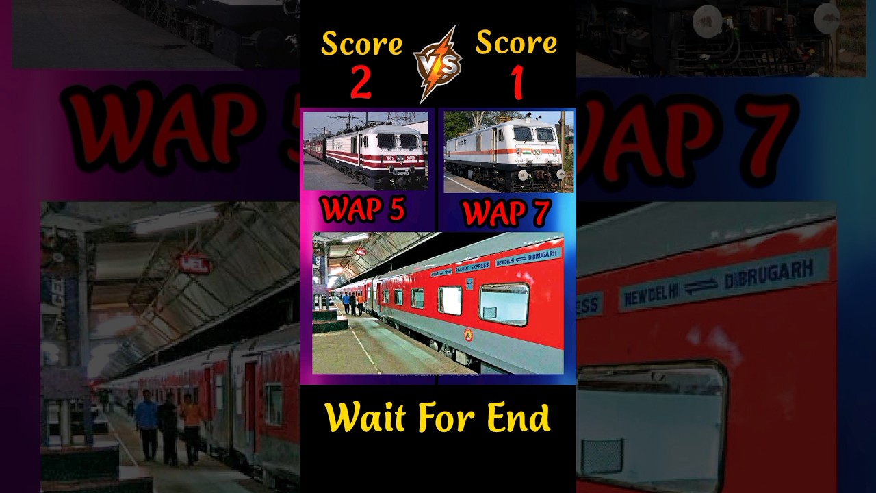 WAP 5 🆚 WAP 7 Train Engine / Comprision Video/ Facts/ 