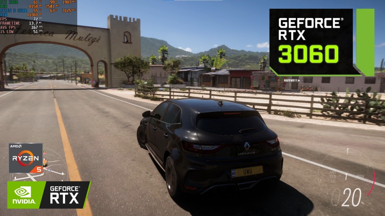 Forza Horizon 5 : RTX 3060 12GB + Ryzen 5 5600 : Extreme Graphics
