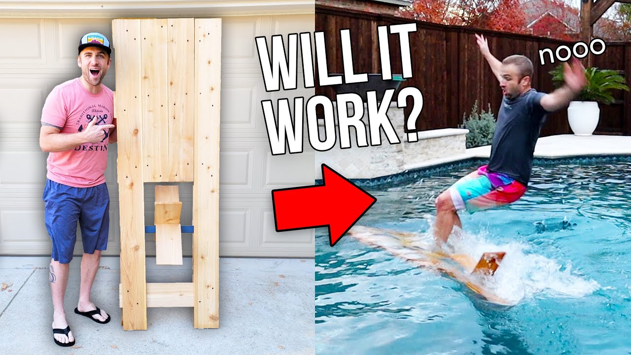 WE MADE A GIANT POPSICLE STICK BOAT!!...will it work?...