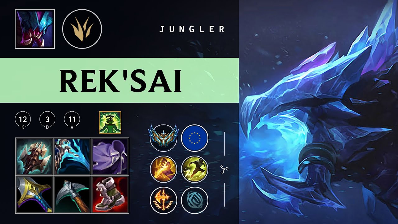 Rek'Sai Jungle vs Kindred - EUW Challenger Patch 26.01