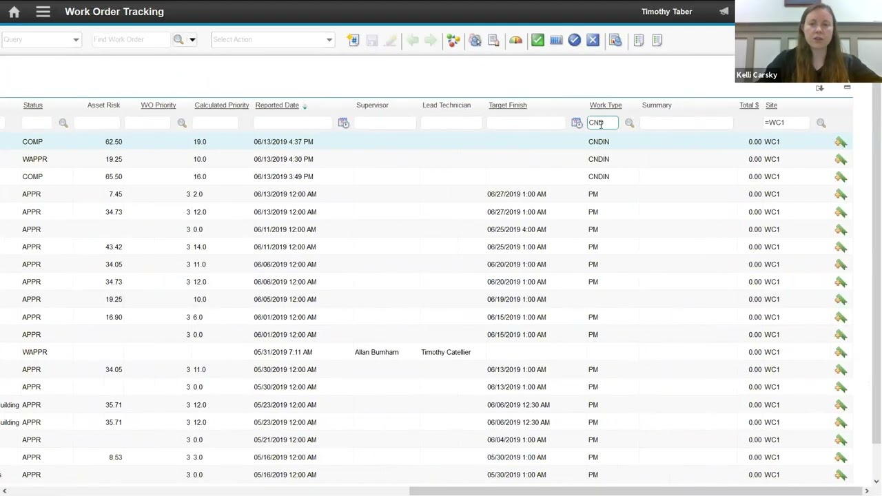 Recording and Updating Asset Condition Scores in Maximo