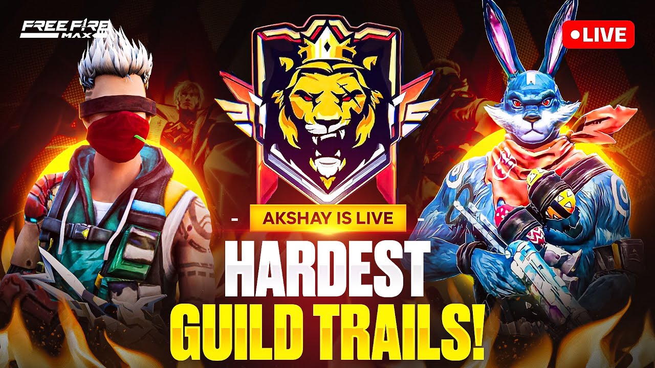 🔴 Live 1V2 Guild Test Challenge With Subscribers 🤩| Free Fire Live 