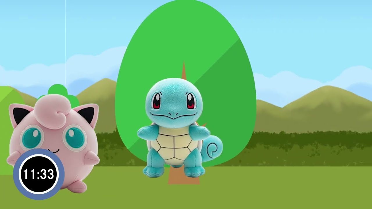 ポケモンキャラクター似顔絵 Pokémon 幼児向け知育動画「ポケモンキャラクターがせいぞろい」30分タイマー付き