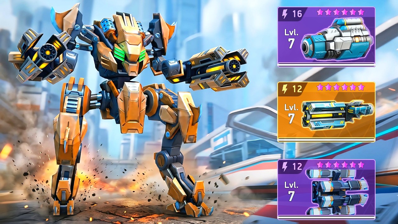 Sentinel with Overdriver 12, Voltaic RPG 16+8, Helix Rack 12 - Mech Arena