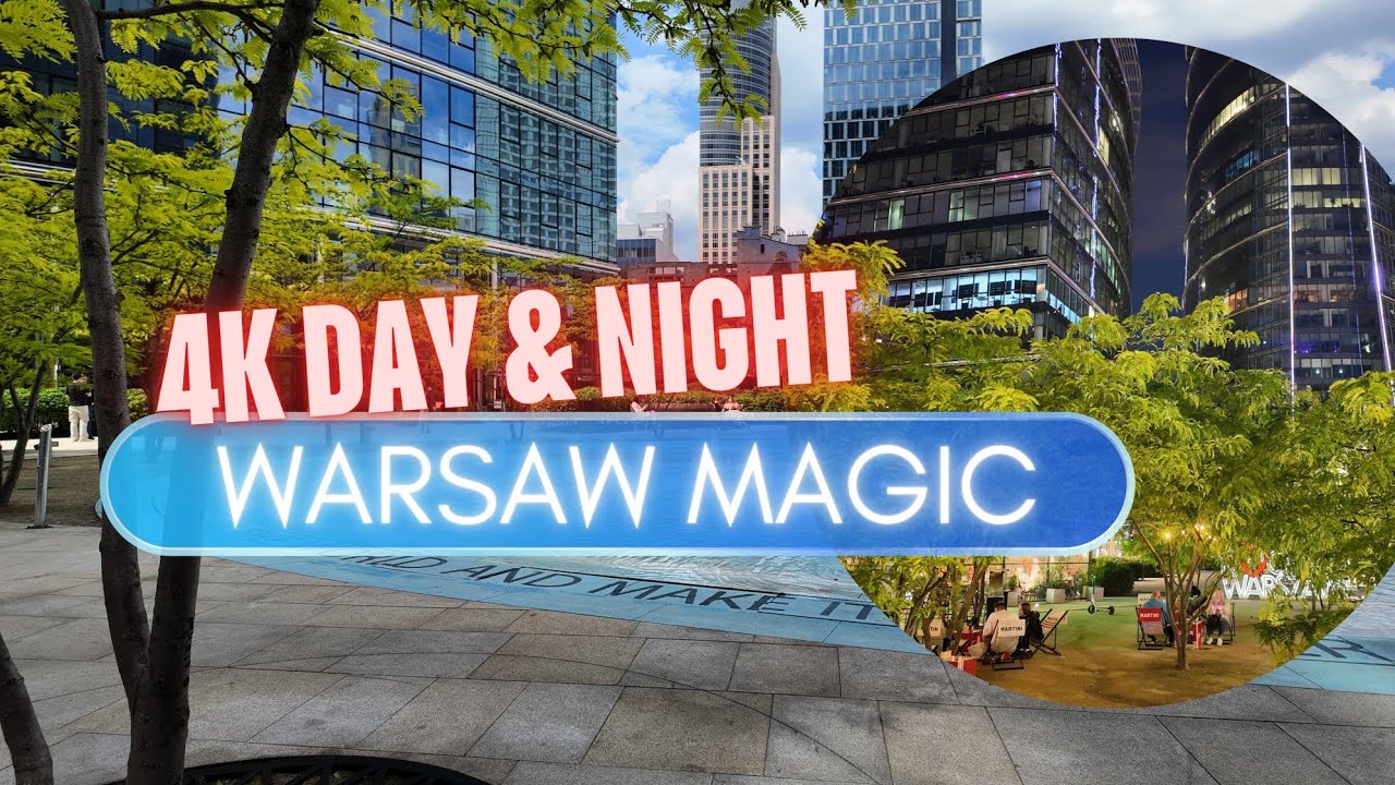 Plac Europejski w Warszawie | 4K Timelapse Dzień i Noc (DJI Osmo Pocket 3) | Warsaw Spire Cityscape