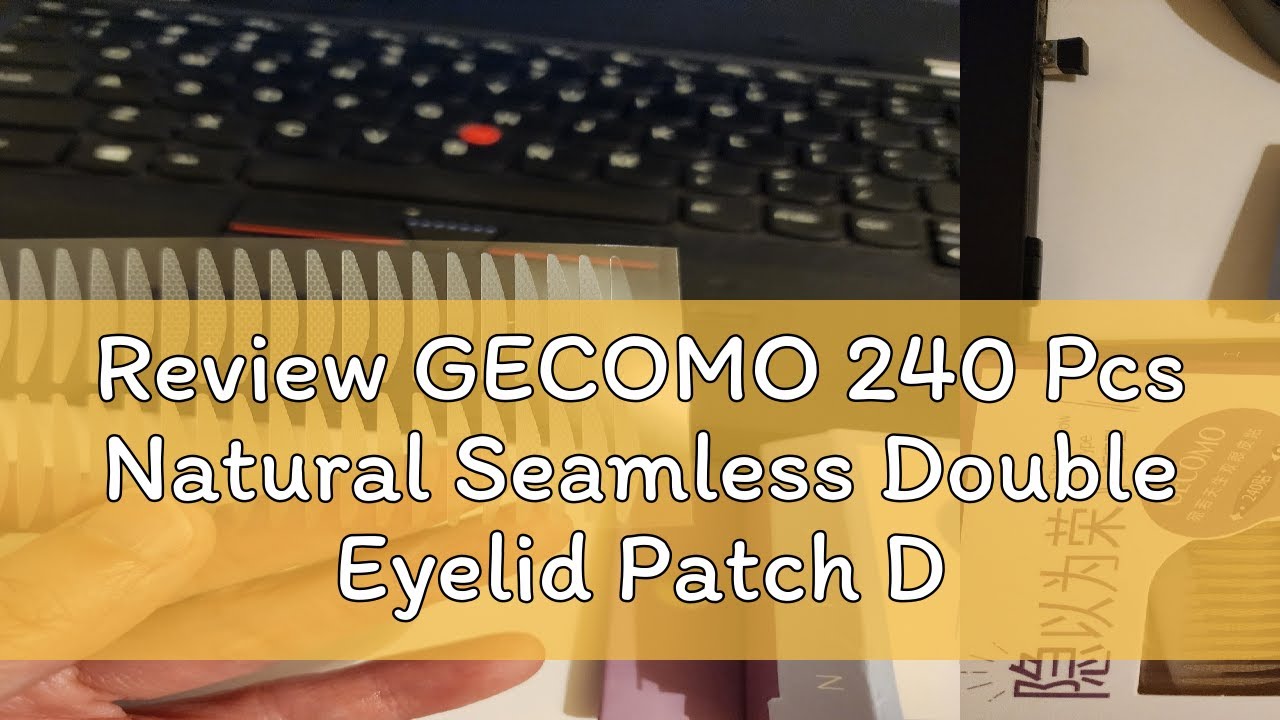 Review GECOMO 240 Pcs Natural Seamless Double Eyelid Patch Durable Shaping Large Eye Beauty Patch W