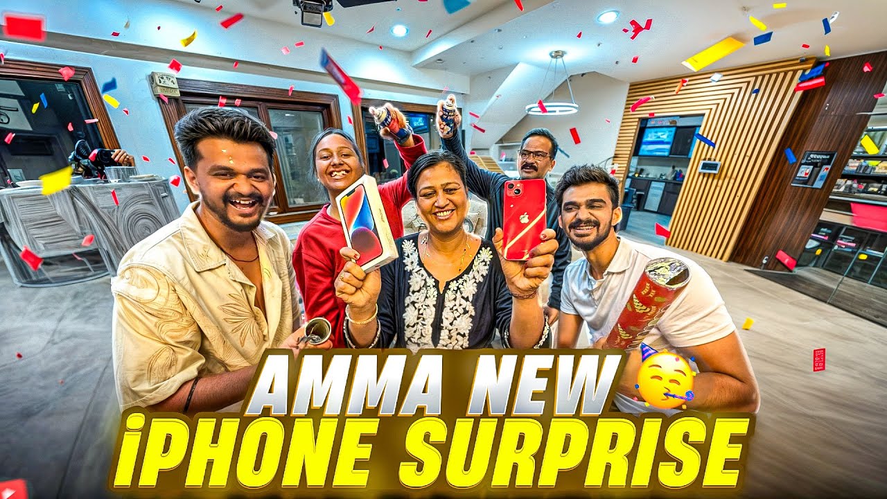 Amma full happy ! ಹೊಸ iPhone Surprise Gift 😱| Samsameer_insta