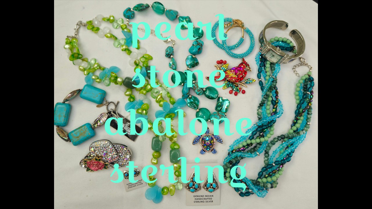 Estate Jewelry Lot Reveal & Sale! Sterling Silver! Shell! Turquoise! Navajo! #jewelrysale #jewelry
