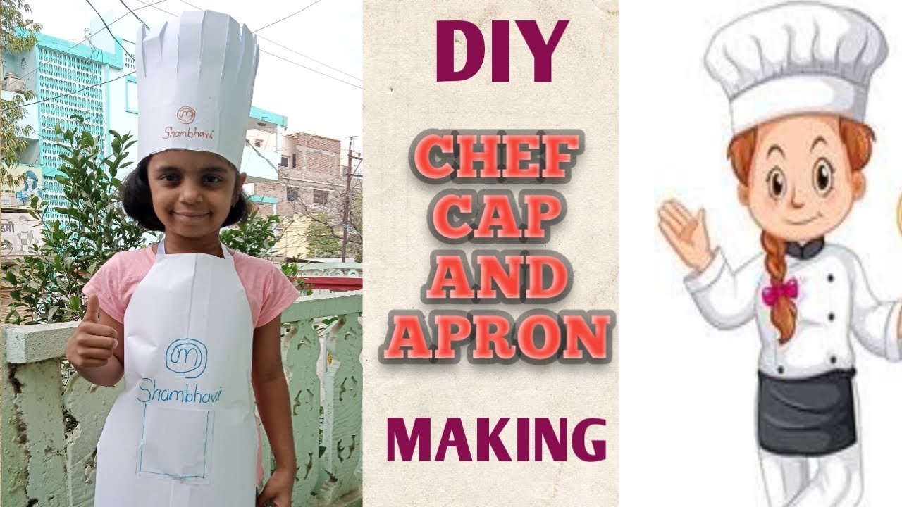 How to make chef cap and apron from paper