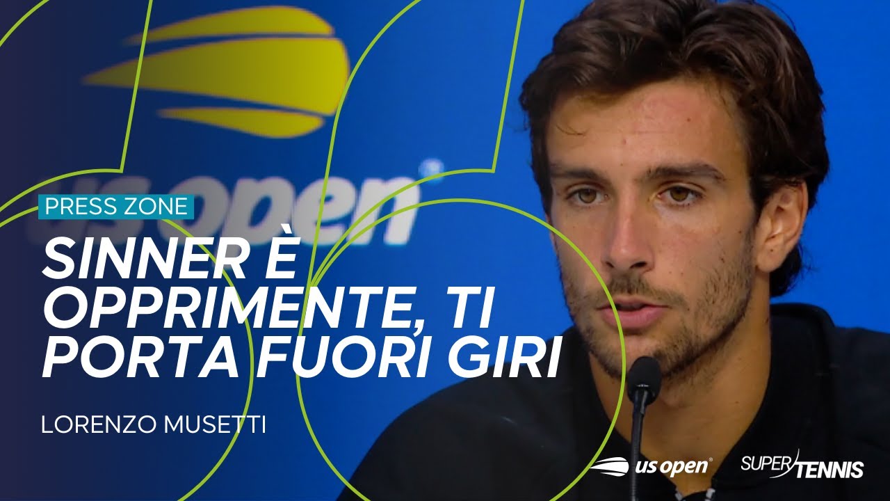 Lorenzo Musetti su Sinner: “È opprimente, ti porta fuori giri” | Conferenza Stampa US Open 2025