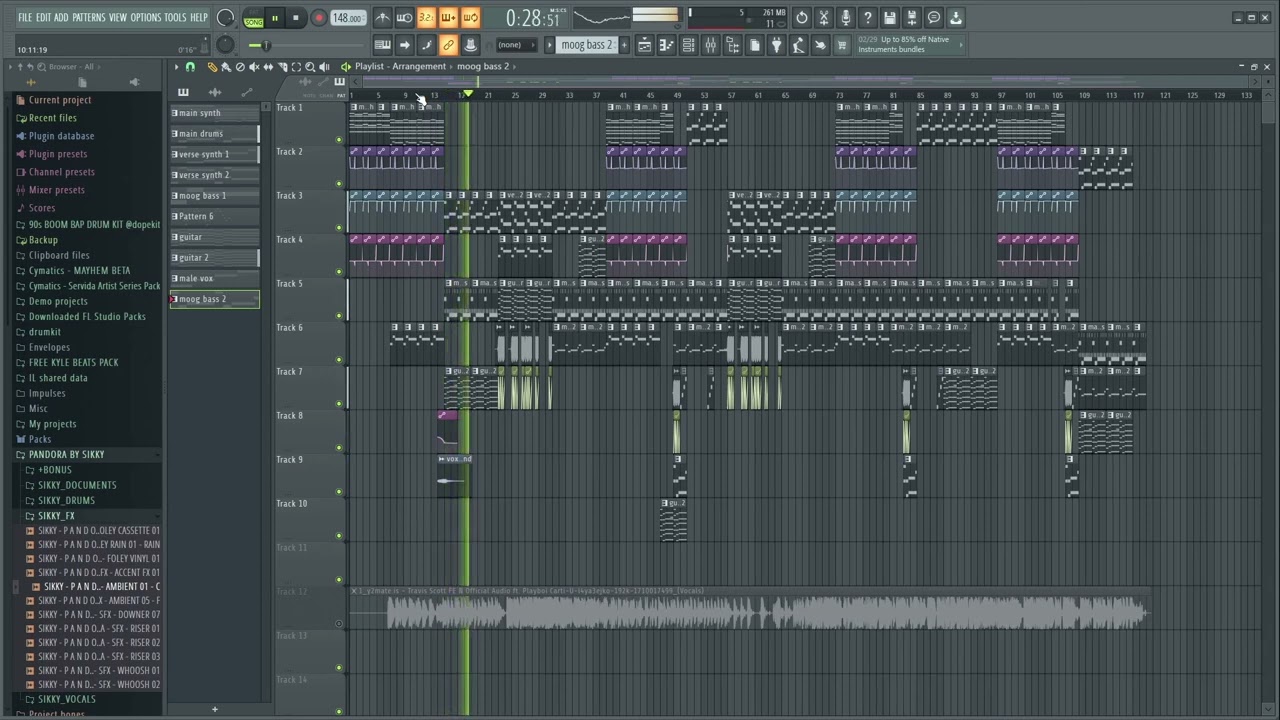FE!N Instrumental but with only free plugins.