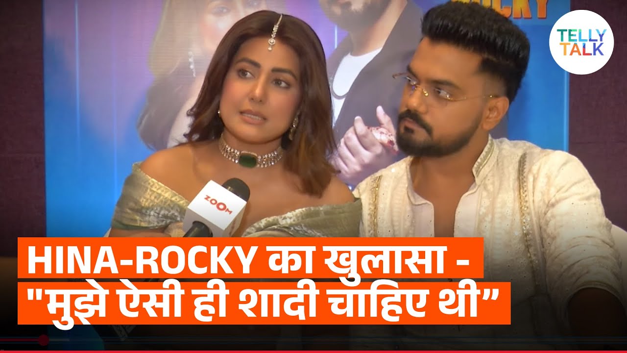 Hina Khan and Rocky Jaiswal talk about their MINIMAL wedding ceremony, 'humko aisi hi shadi..'
