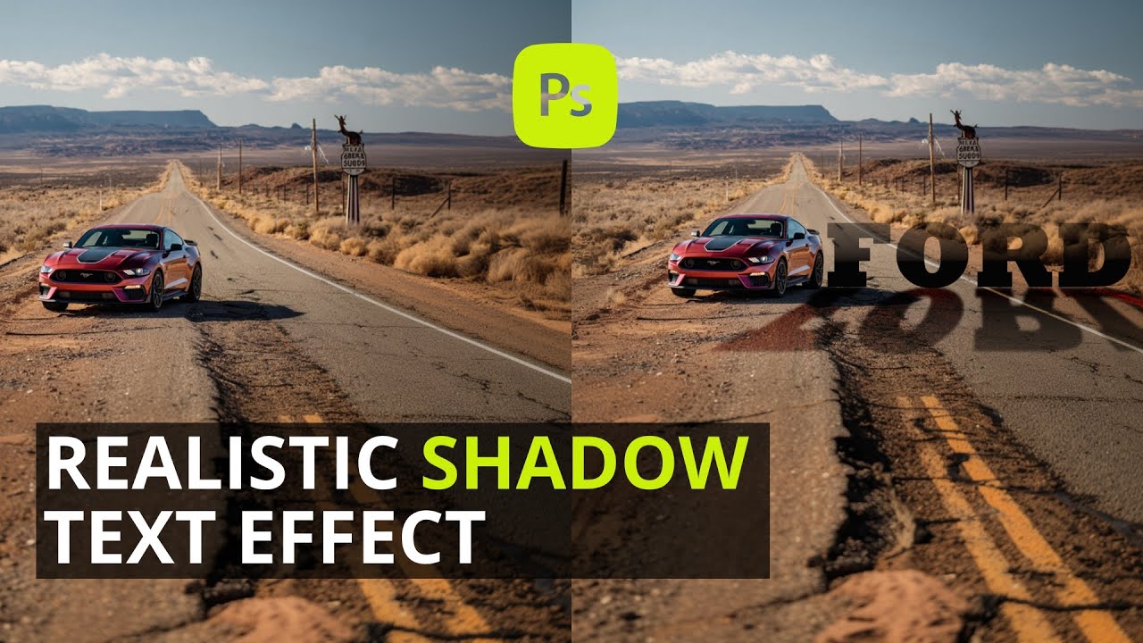 Realistic Shadow Text Effect in Photoshop &ndash; Quick & Easy Tutorial