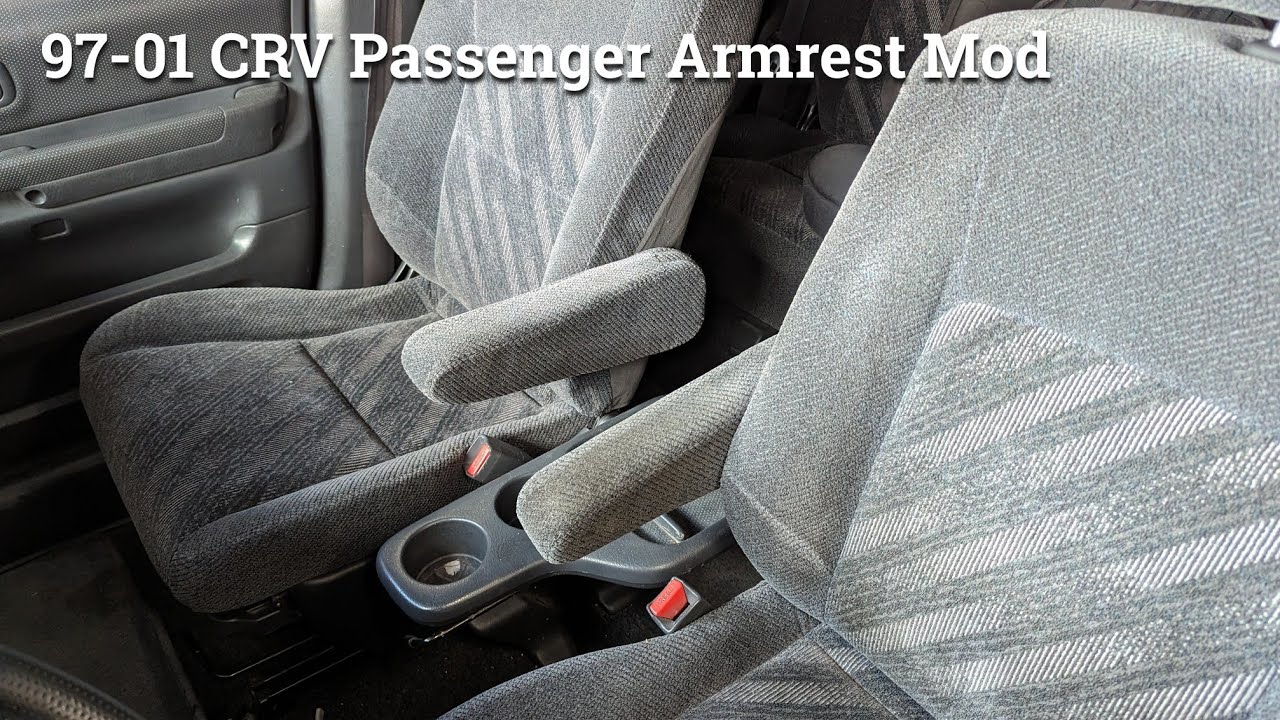 97-01 CRV Passenger Side Armrest Install - Using a  Driver Side Armrest