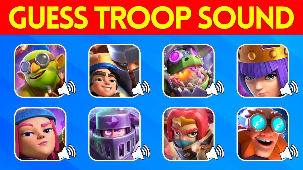 Guess The Clash Royal Card by Sound | New Clash Royal Quiz