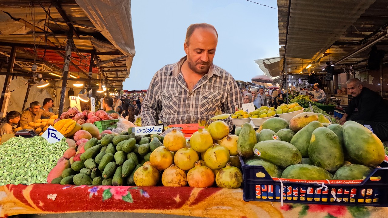 KURDISTAN! Erbil’s Largest Market & Street Food 🇮🇶