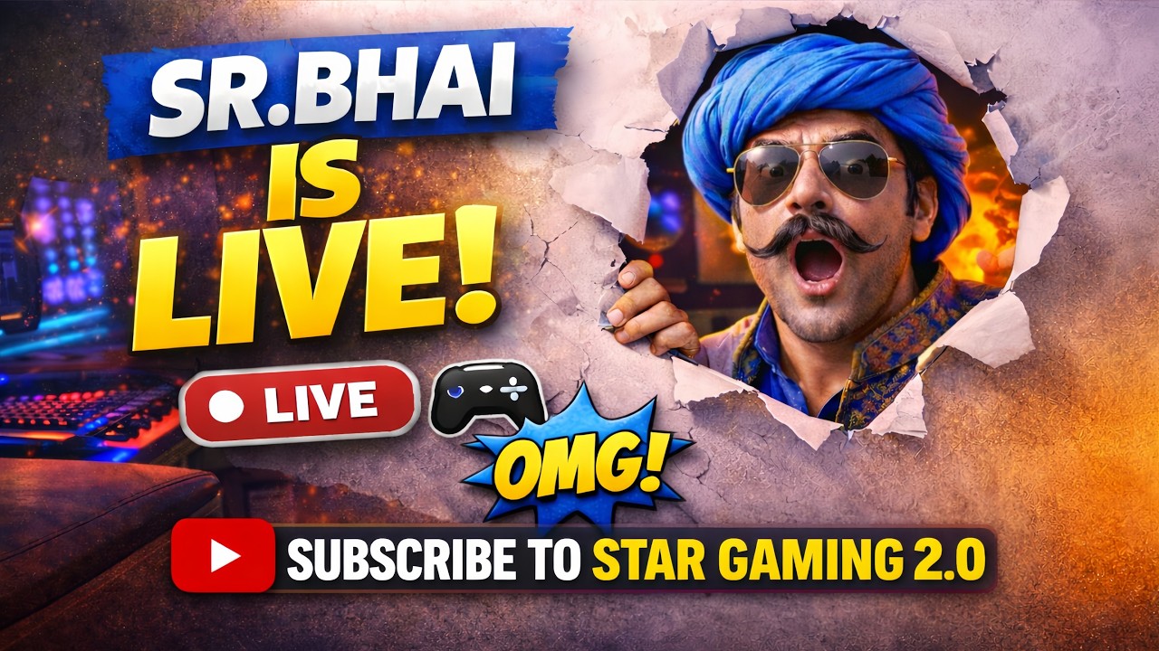 SR BHAI IS LIVE | SCARFALL 2.0  @STAR_GAMING_2.0_SF LIVE STREAM #srbhai1m Daily Live Streem day 10