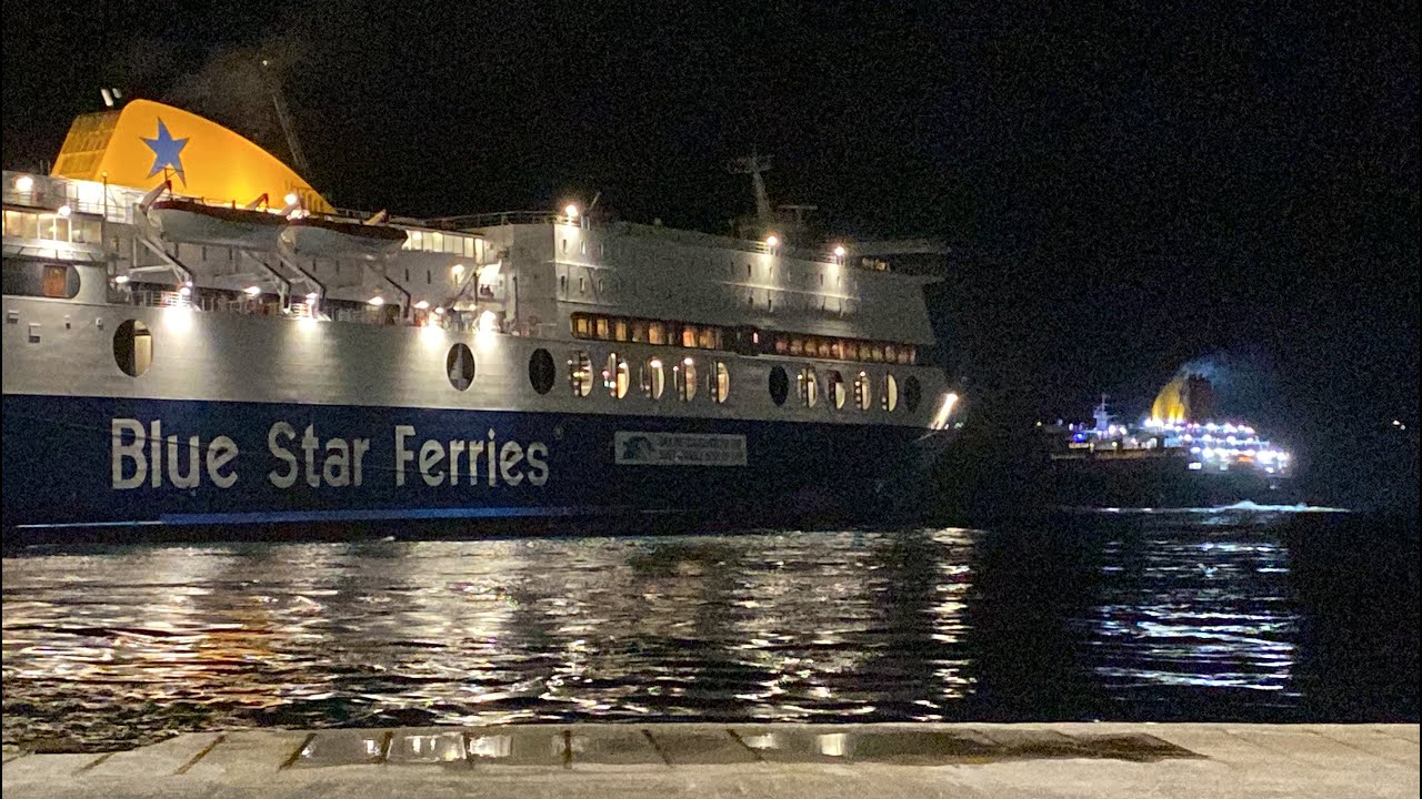 Blue Star 2 & Blue Star Myconos αναχωρούν μαζί από Σύρο / Depart together from Syros