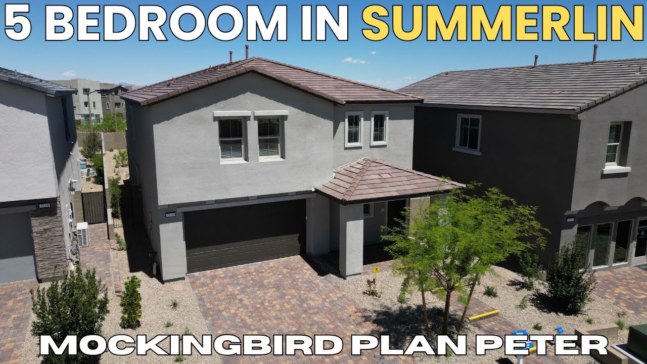 Must See Mockingbird at Summerlin Home Tour | 5 Bed Lennar Peter Plan