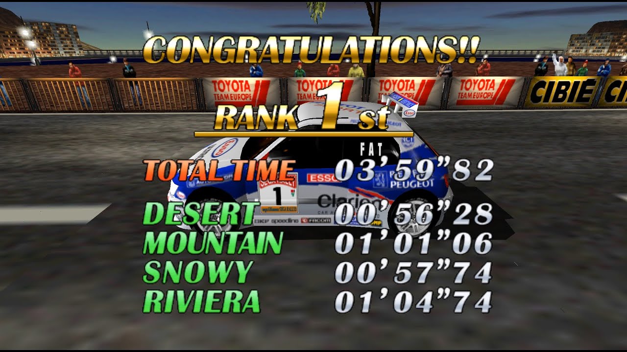 【SEGA RALLY 2】チャンピオンシップ 03'59''82 / プジョー・306【Supermodel】