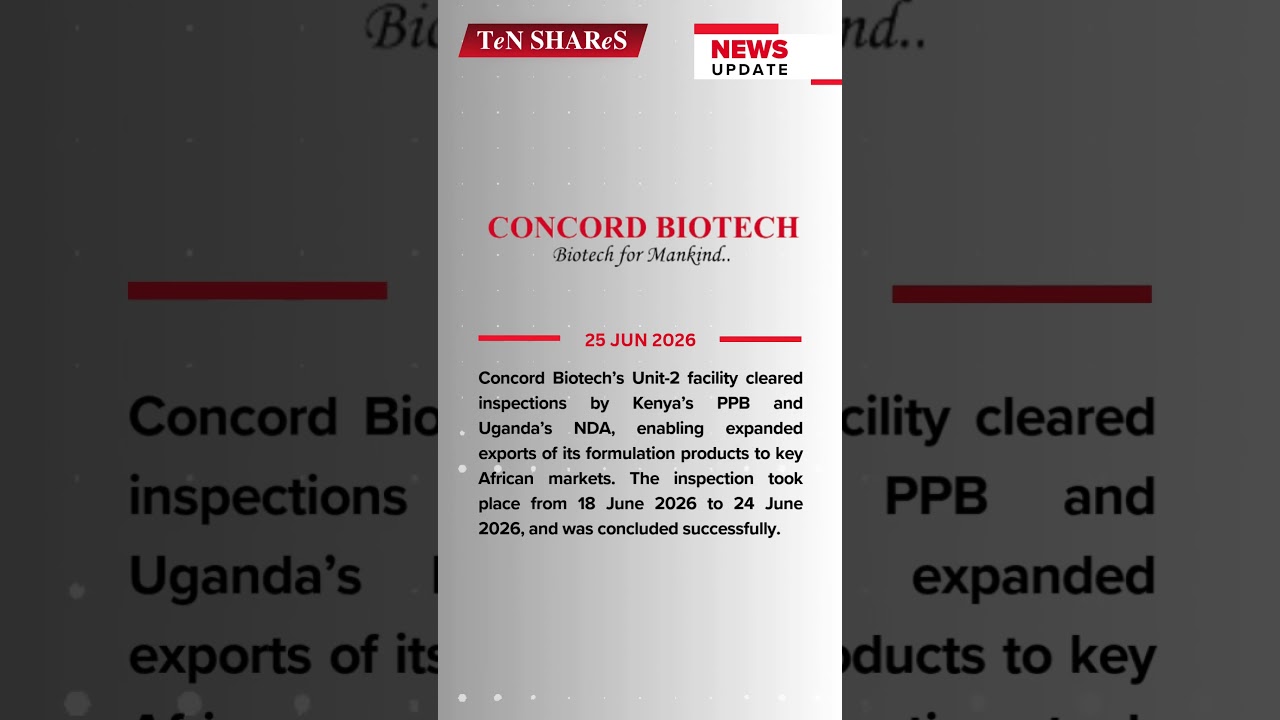 Concord Biotech | 25 JUN 2026 | #bse #nse #marketnews #News  #Concord #Biotech #Pharmaceutical