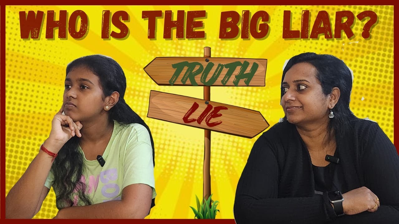 WHO IS THE BIG LIAR?🤔 | Challenge | With @Manjupblr |  Glimpse of Creativity