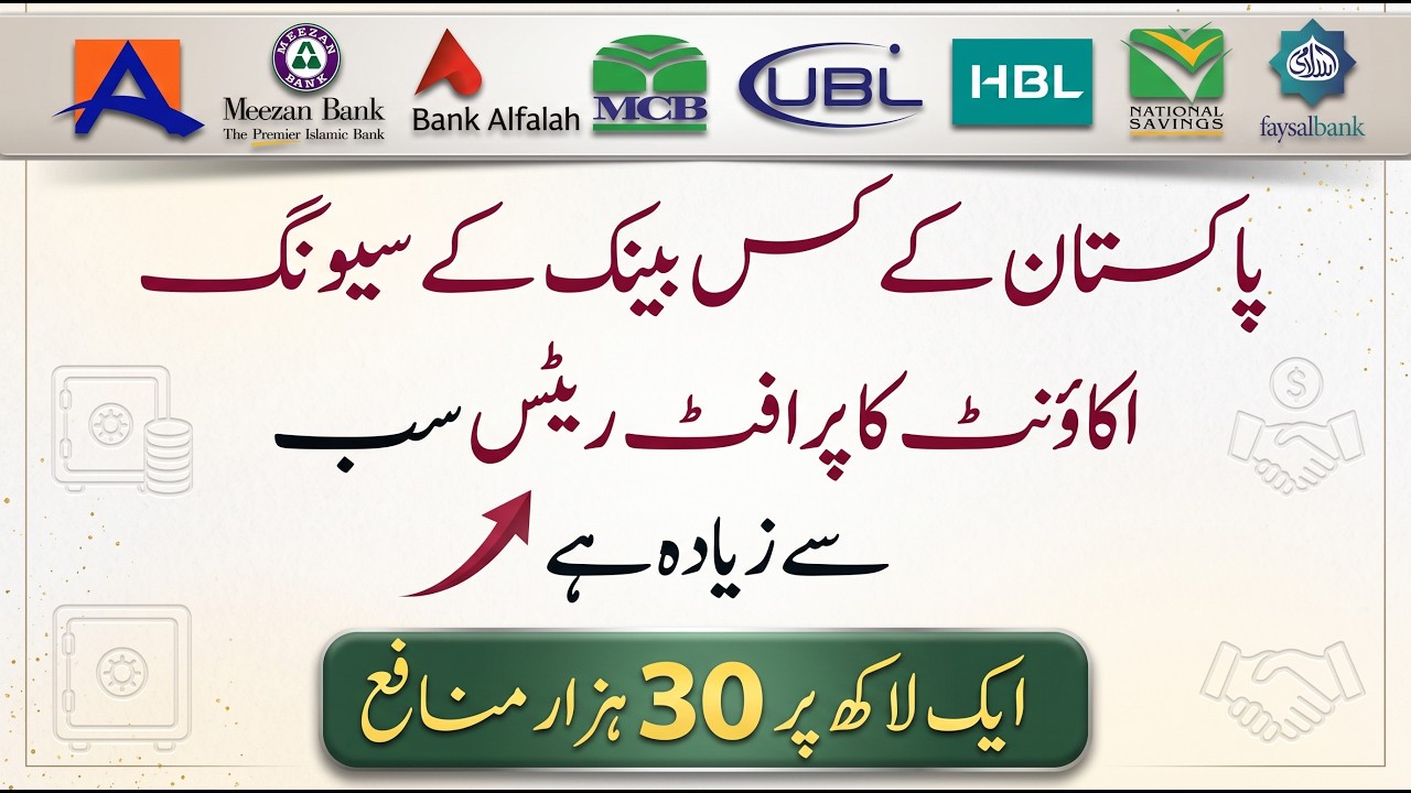 Which bank Account has Highest Profit rates in Pakistan | Highest Profitable Saving Accounts 2026