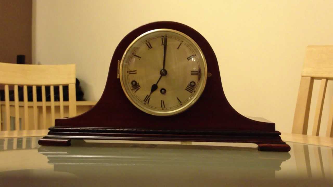 RARE URGOS DUAL CHIME GERMAN WHITTINGTON WESTMINSTER MANTLE CLOCK FRONT