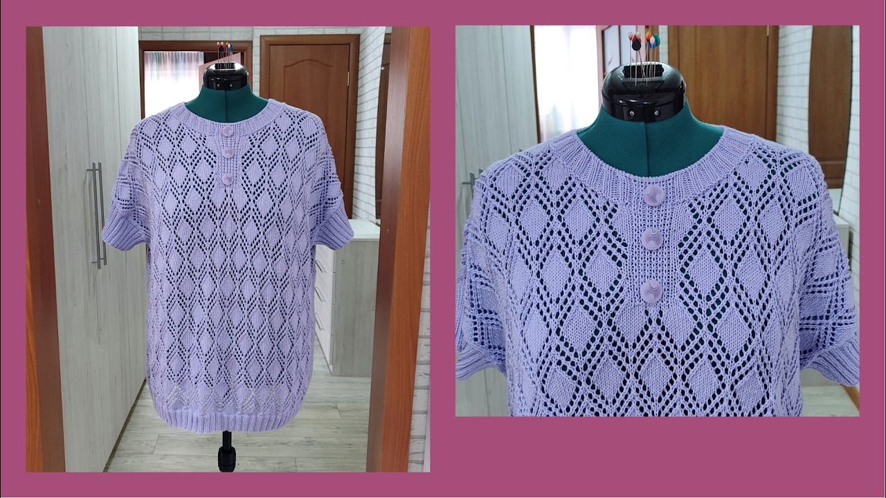 Джемпер из пряжи Gazzal Baby Cotton/Как вязала/Схема узора