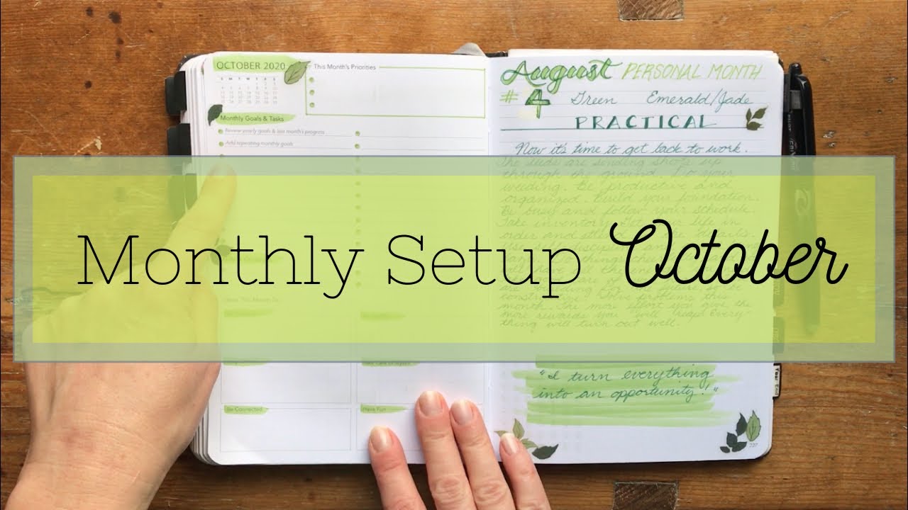 October 2020 Unbound Planner Setup