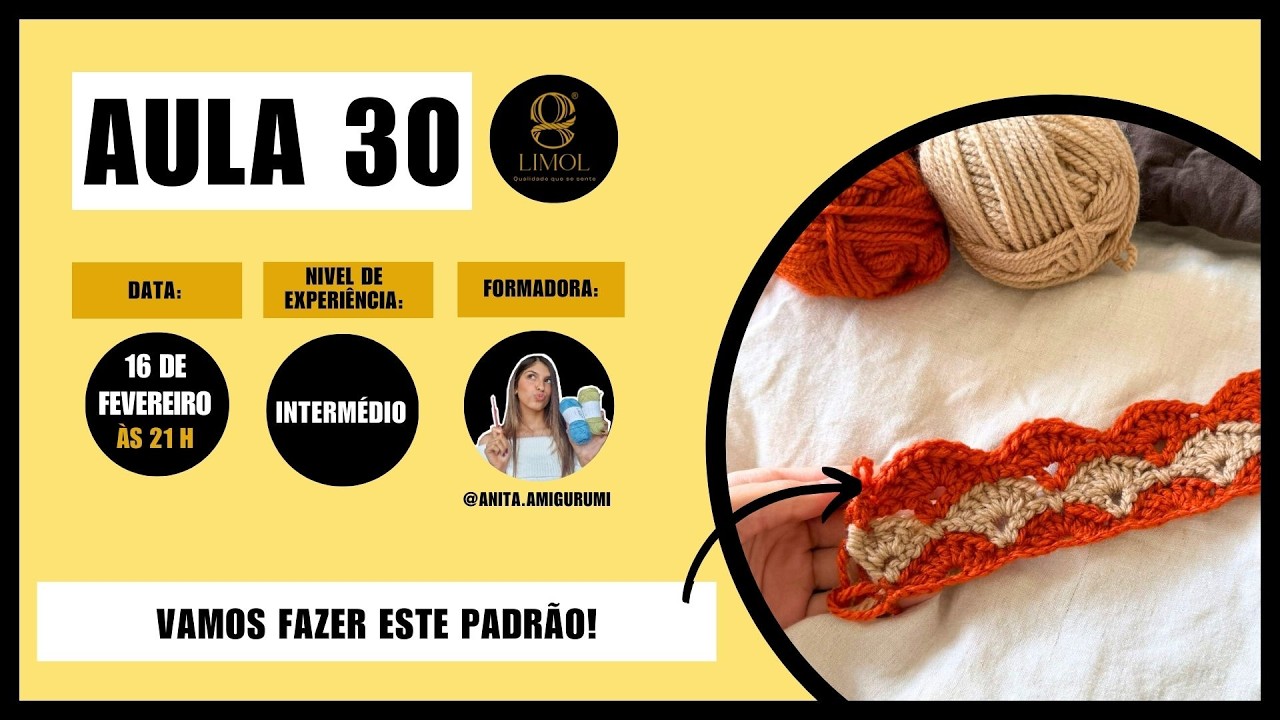 Aula 30 -Padrão (concha) - Comunidade Limol - Nivel intermédio
