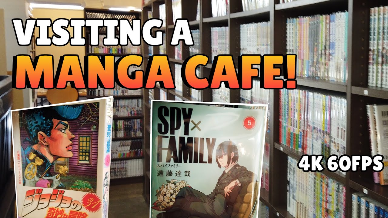 A Manga Cafe with over 50,000 Manga Books! | Manga Kissa Experience in Japan | 4K 60FPS