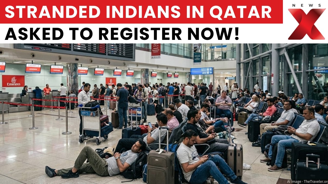 Travel Chaos in Qatar: Flights Halted, Indians Stuck in Qatar — Embassy Releases Emergency Form