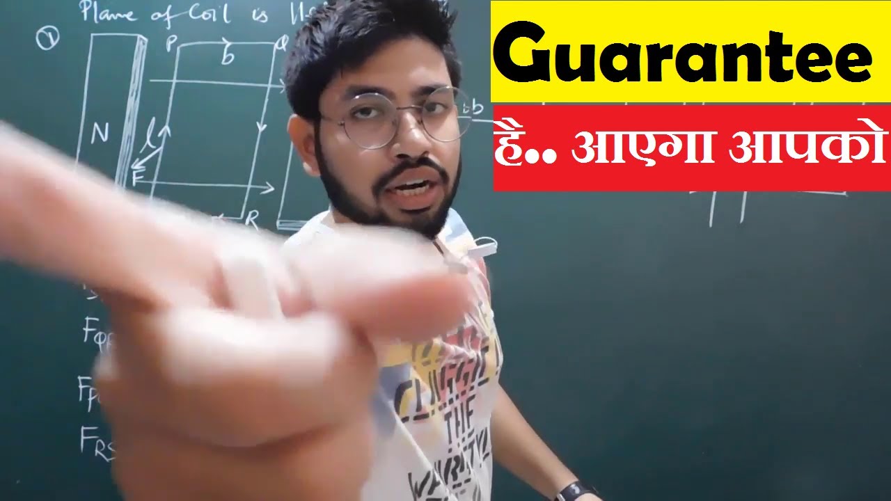 Torque acting on a rectangular coil placed un magnetic field | Abhishek sahu.