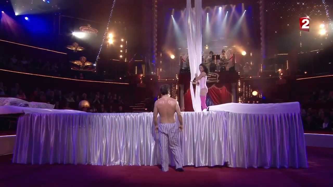 Florent Peyre & Sabrina Ouazani : In&eacute;dit ! Trampo lit - 52&egrave;me gala de l'union des artistes