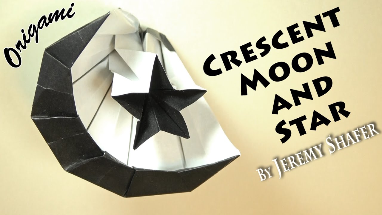 Origami Moon and Star