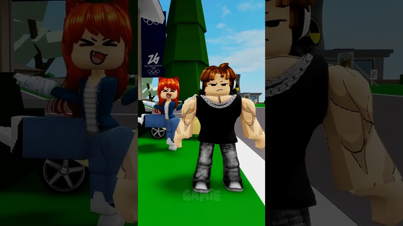 Bacon girl wants to dance with him but...😆🥲 | you spin me round #roblox #shorts #robloxshorts