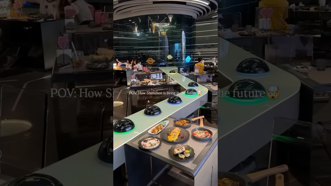 UFO style floating restaurant in Shenzhen - Future of automated food serving