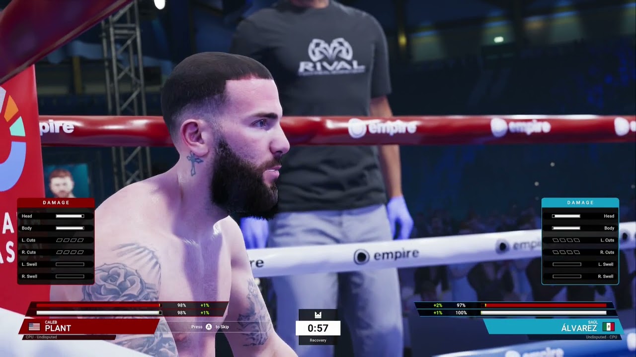 Undisputed    Caleb Plant Vs Saul Alvarez Fight Simulation Full Fight