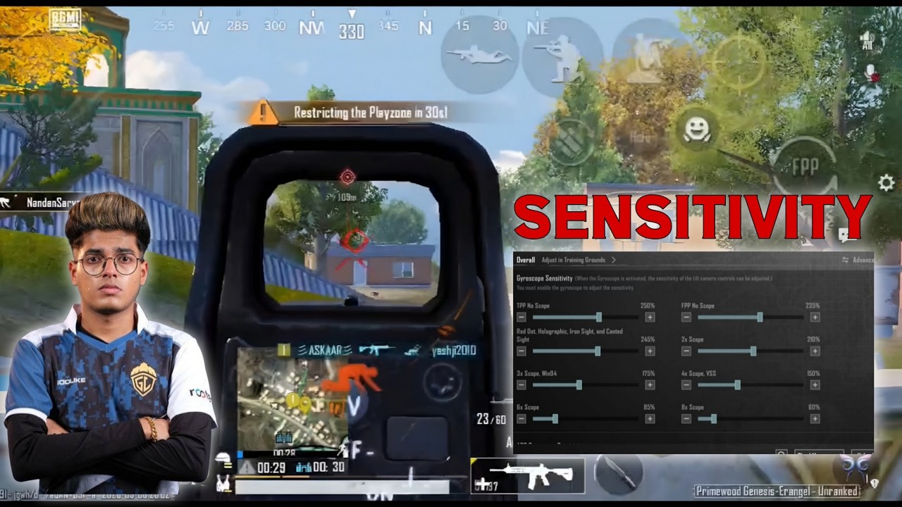 JONATHAN GAMING NEW UPDATE 4.2 CODE PUBG MOBILE/BGMI SENSITIVITY SETTINGS 2026 | BEST SENSITIVITY