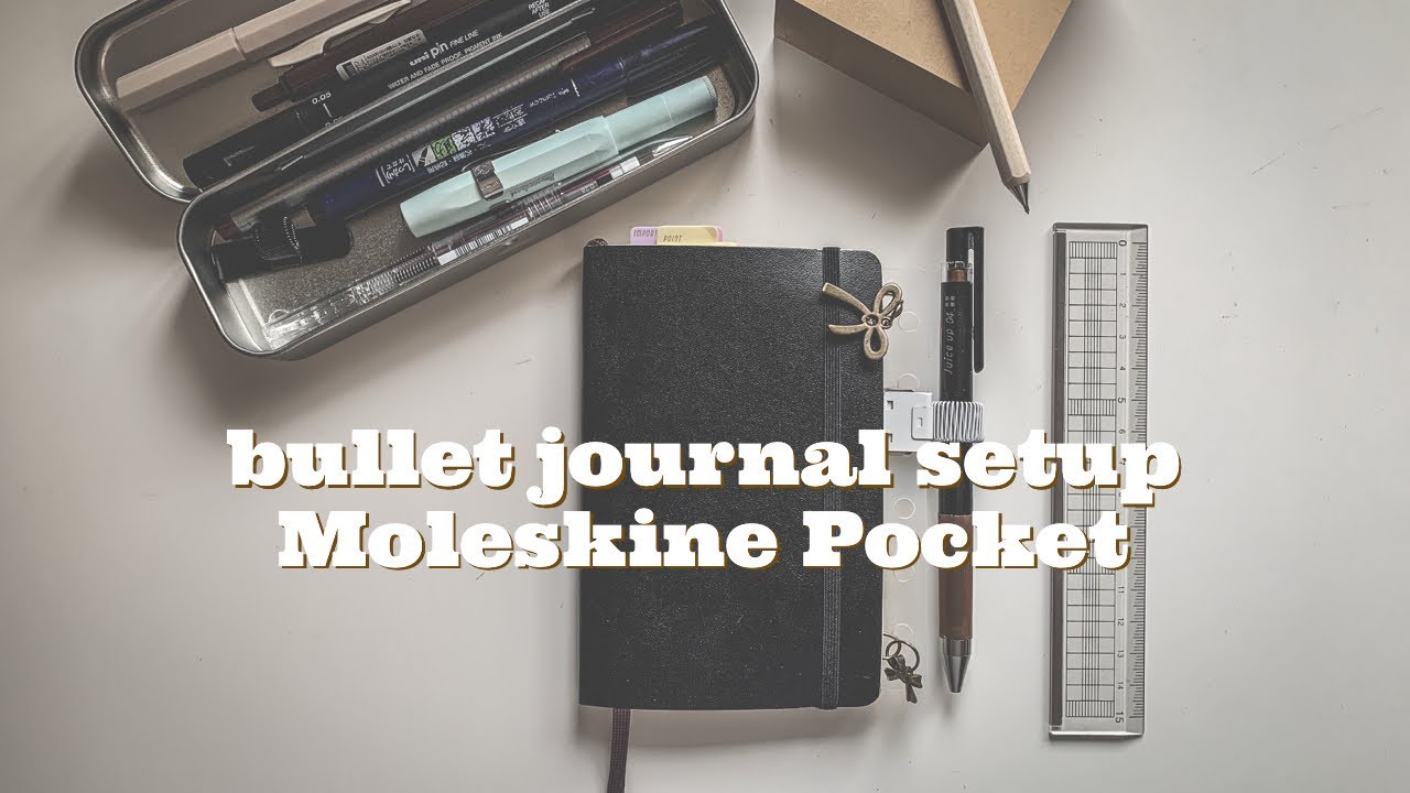 Bullet Journal Moleskine Pocket setup | March 2022 | paperjoyph