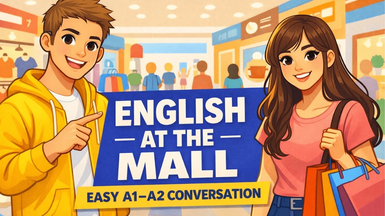 Learn English at the Mall | Real Life Conversation Practice | Beginners