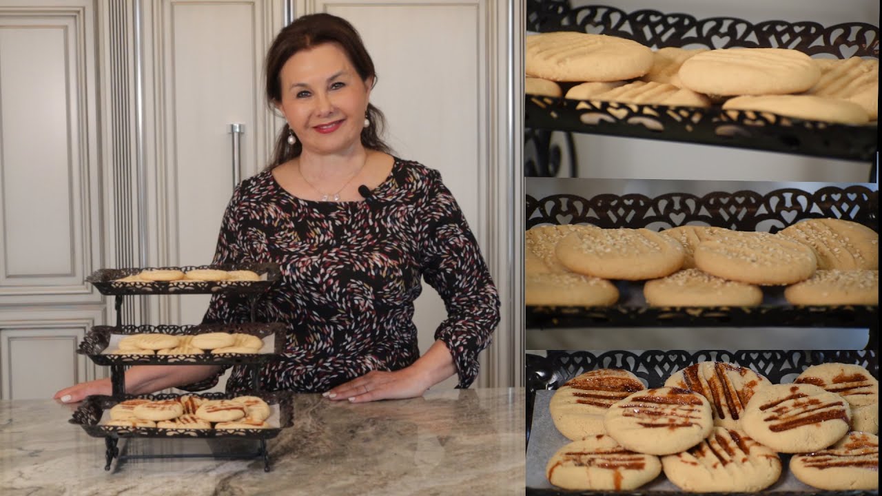 كعك الطحينة اوالراشي، Tahini cookies, Samira's Kitchen Episode # 237