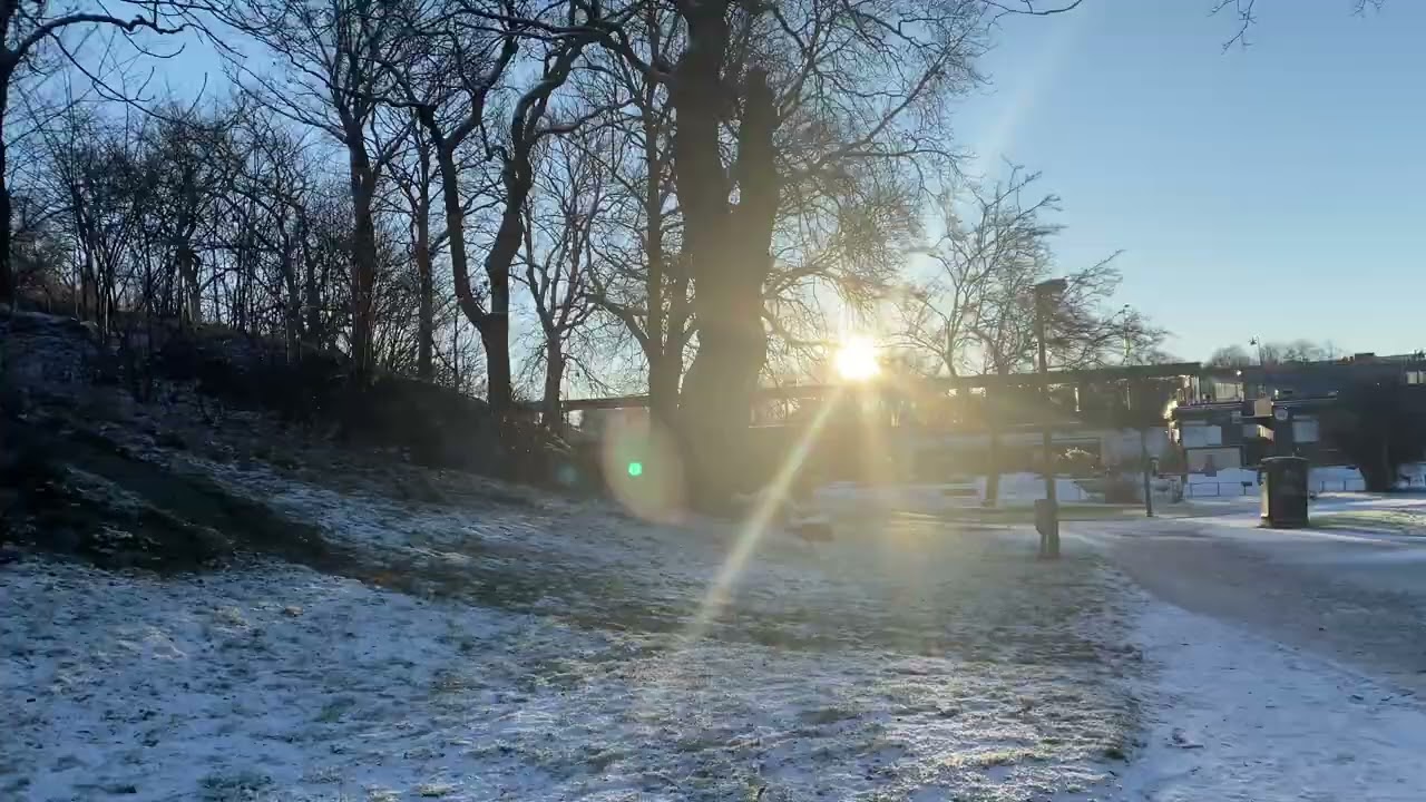 Stockholm walks. Solig dag och lätt frost.