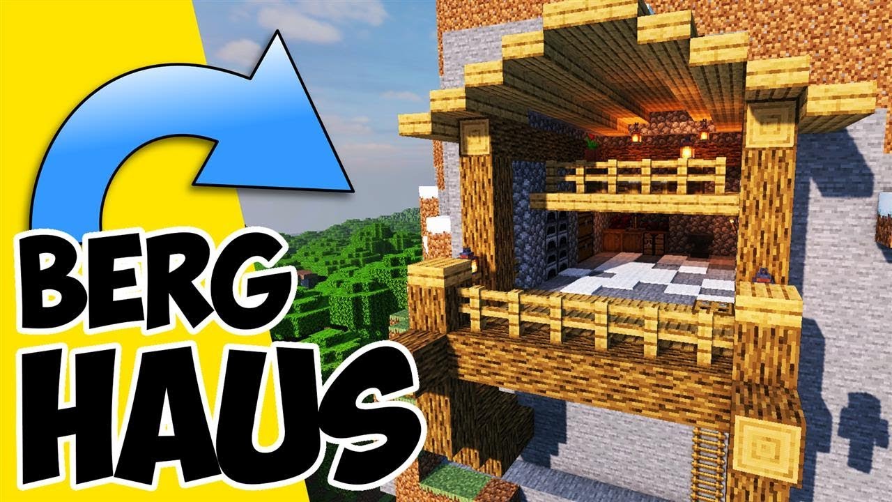 Minecraft Haus im Berg bauen Tutorial | wie baut man ein Haus im Berg in Minecraft