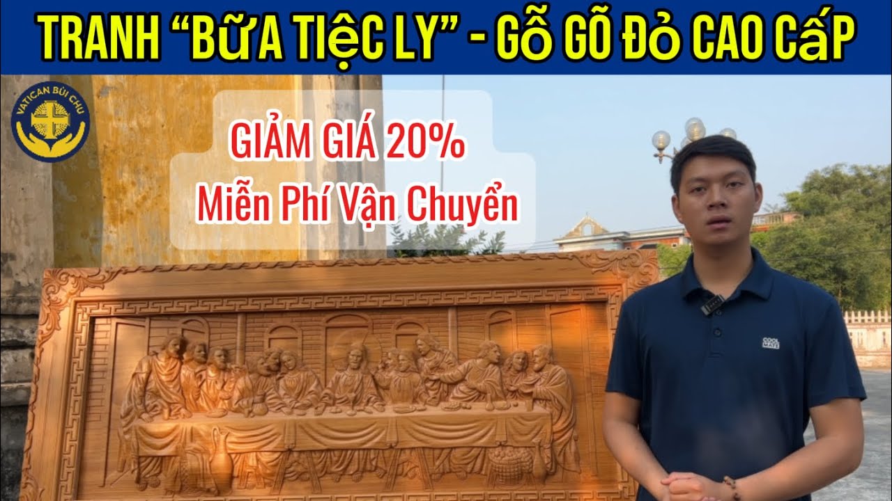 Tranh Đức Tin Công Giáo “Bữa Tiệc Ly” Gỗ Gõ Đỏ Cao Cấp | Giảm Giá 20% và Vận chuyển tận nhà 