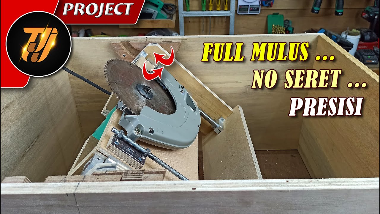 Bikin Table Saw Presisi dari circular saw // Part. 3 Sistem Swing bevel pemotongan miring