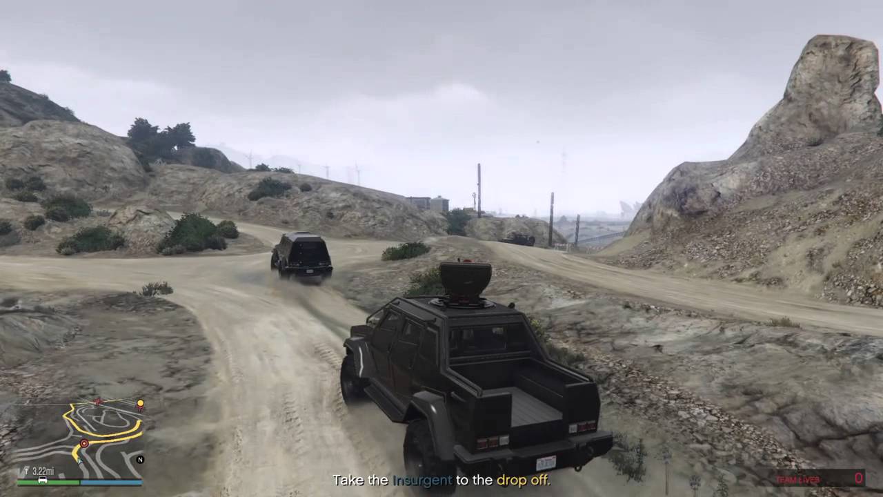 GTA V Heist - The Humane Labs Raid - Setup Mission #2: Insurgents (EASY METHOD)