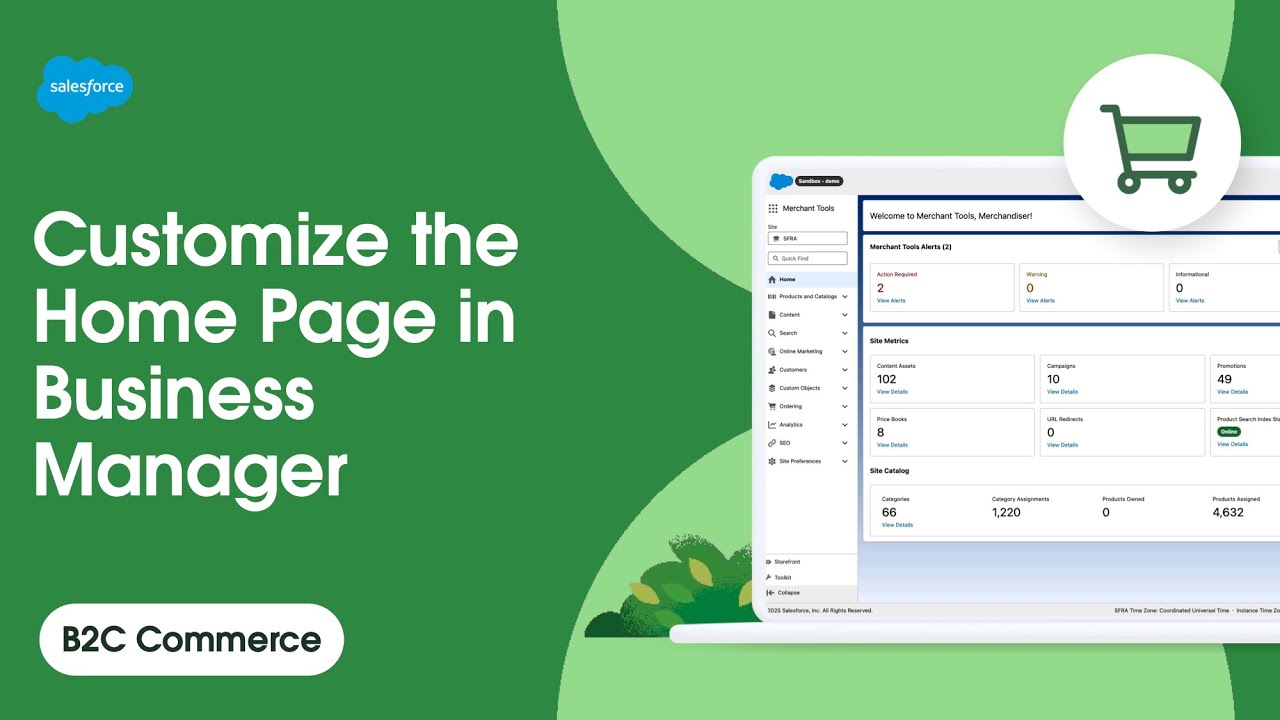 Customize the Home Page in Business Manager | B2C Commerce