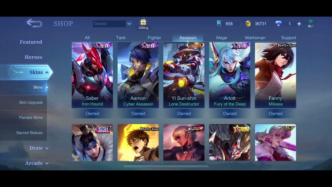 Mobile legends account for sell